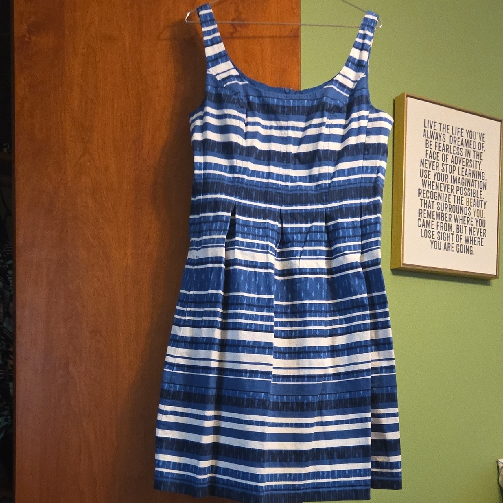 Nine West Blue Striped Dress